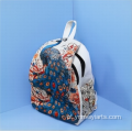 Mochila multifuncional em tecido jacquard tingido com fio boêmio